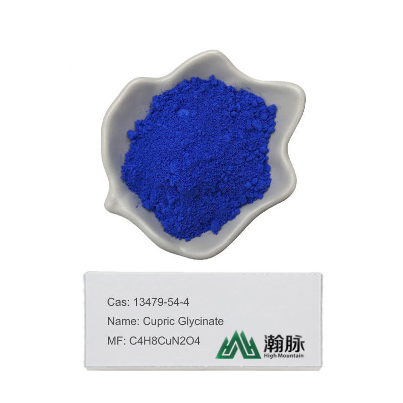 Kupferdiglycinat Chemische Zwischenprodukte Kupferglycinat CAS 13479-54-4 C4H8CuN2O4