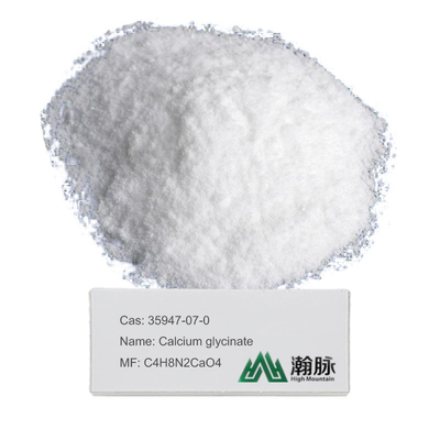 Calciumglycinat CAS 35947-07-0 C4H8N2CaO4-Pulver Alciumglycinat-Pulver-Nahrungsmittelzusatzstoff-Produkt